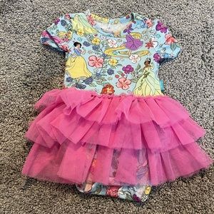 Posh peanut Disney princess dress with tulle size 3-6 months